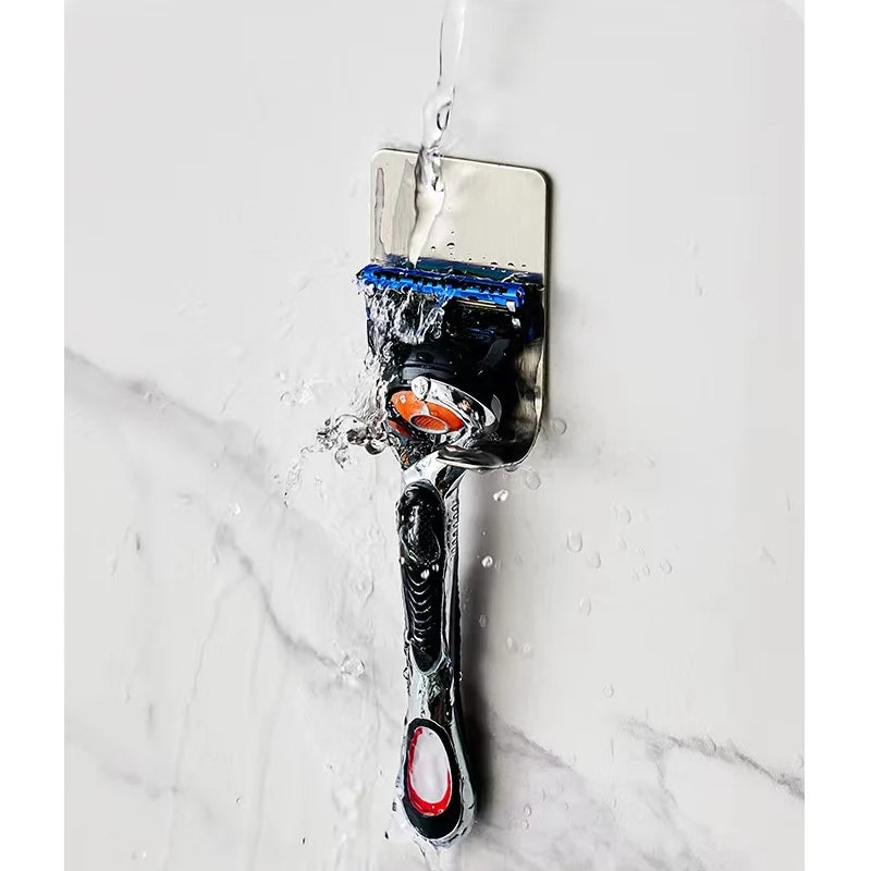 Stainless Steel Wall-Mounted Razor Holder