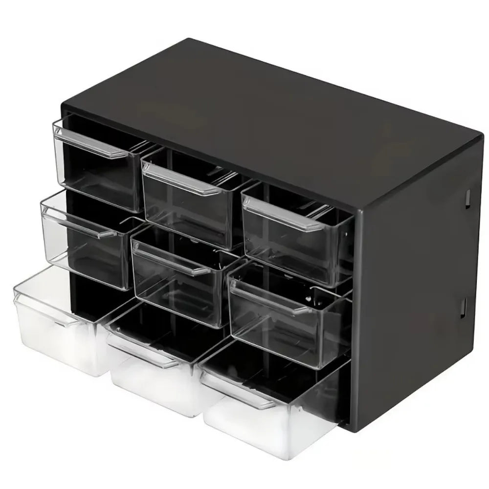 Dustproof Desktop Drawer Organizer with 9 Compartments