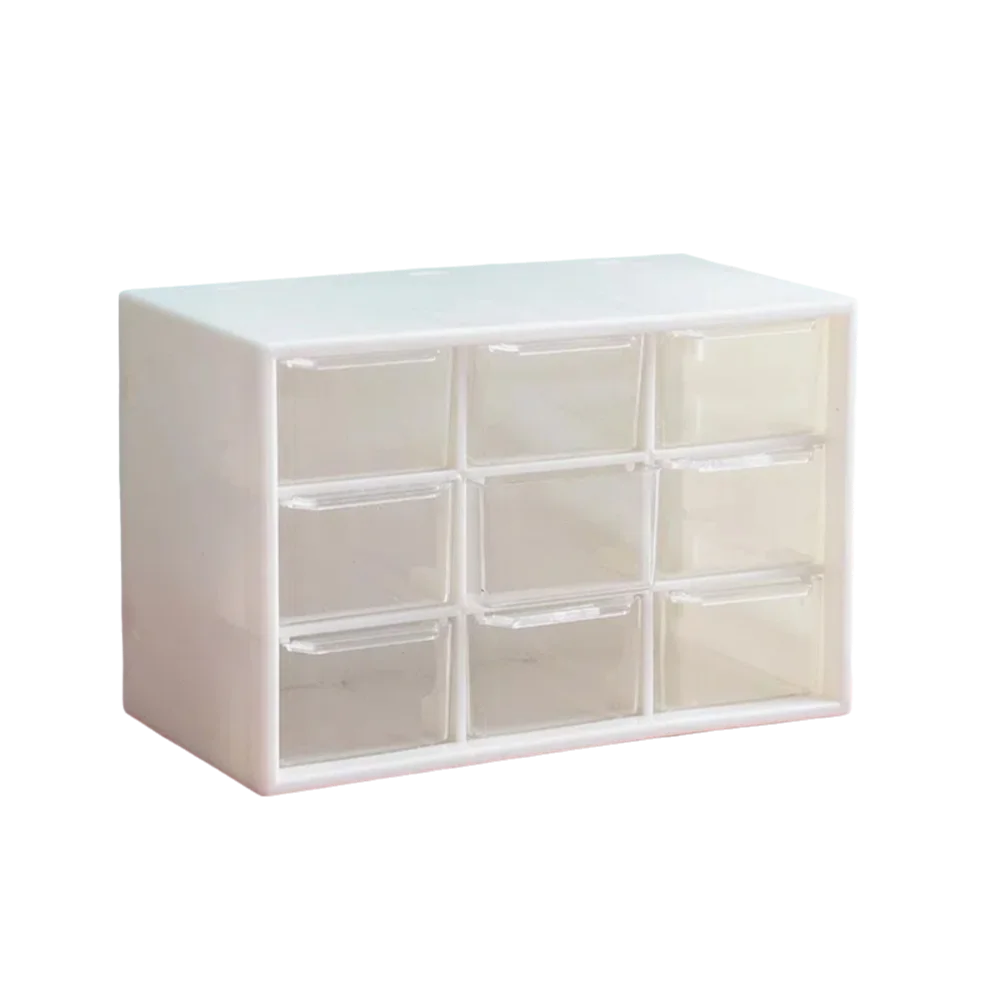 Dustproof Desktop Drawer Organizer with 9 Compartments
