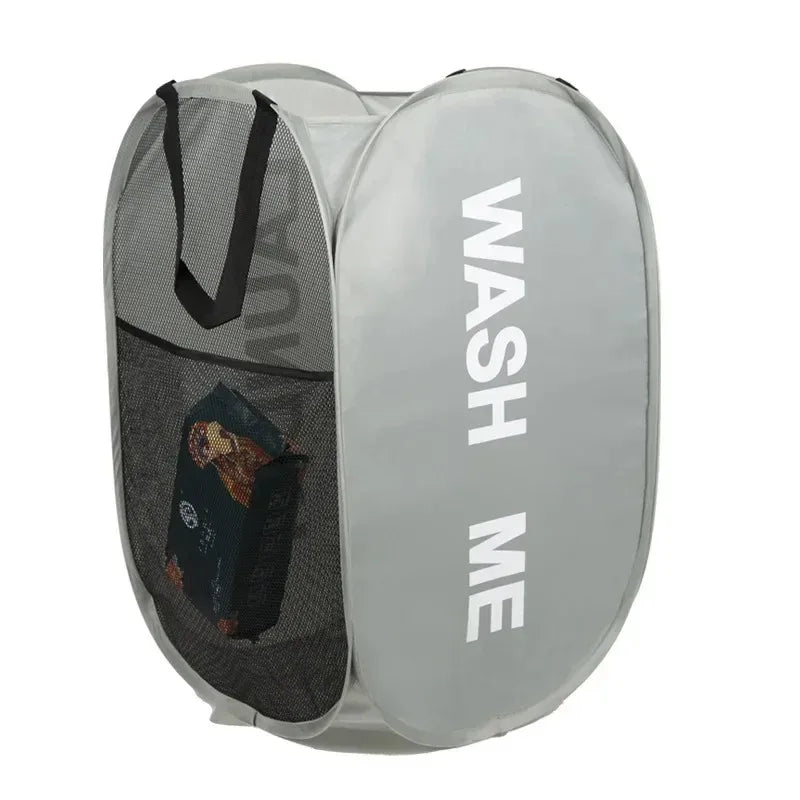 Mesh Laundry Hamper for Home Use