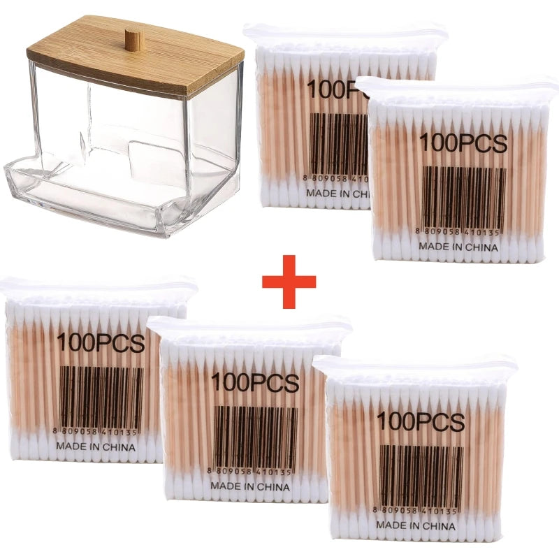 Cotton Swab & Toothpick Storage Box