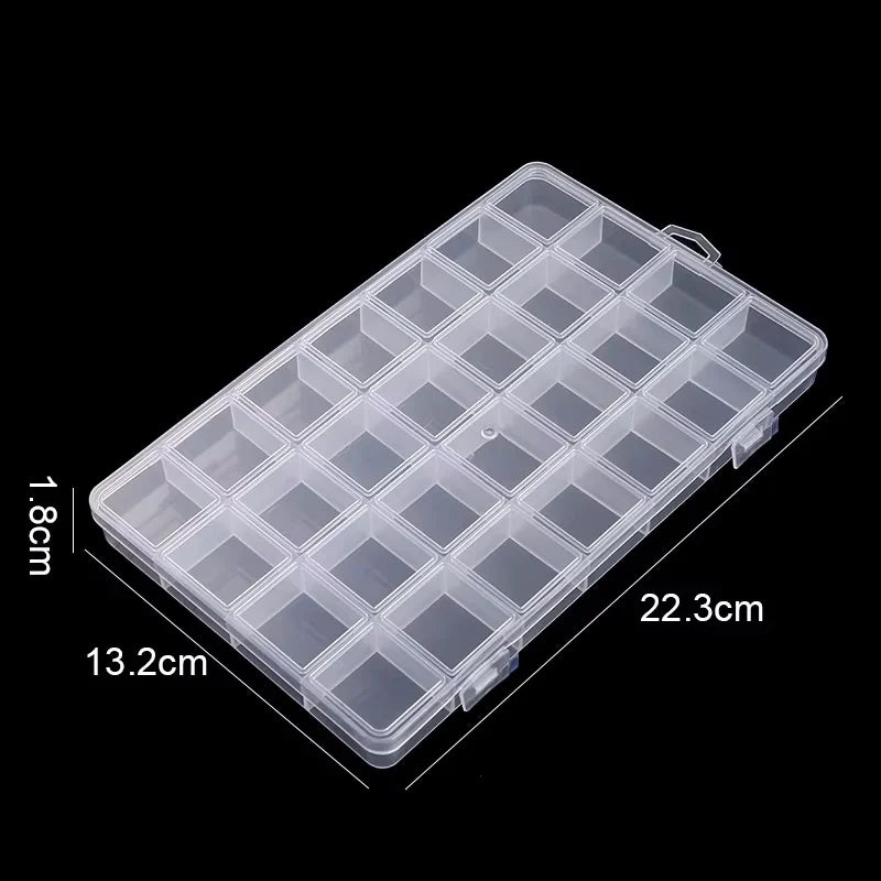 28-Compartment Bead & Jewelry Organizer Box