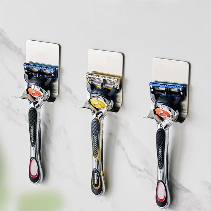Stainless Steel Wall-Mounted Razor Holder