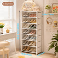 8-Tier Shoe Storage Rack with Metal Frame