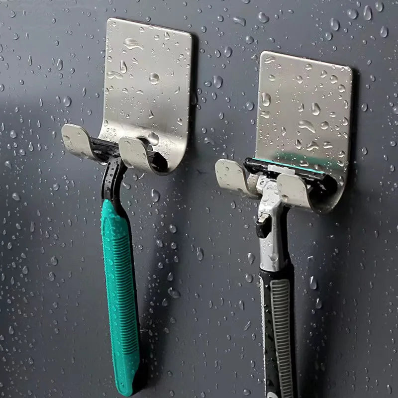 Stainless Steel Wall-Mounted Razor Holder