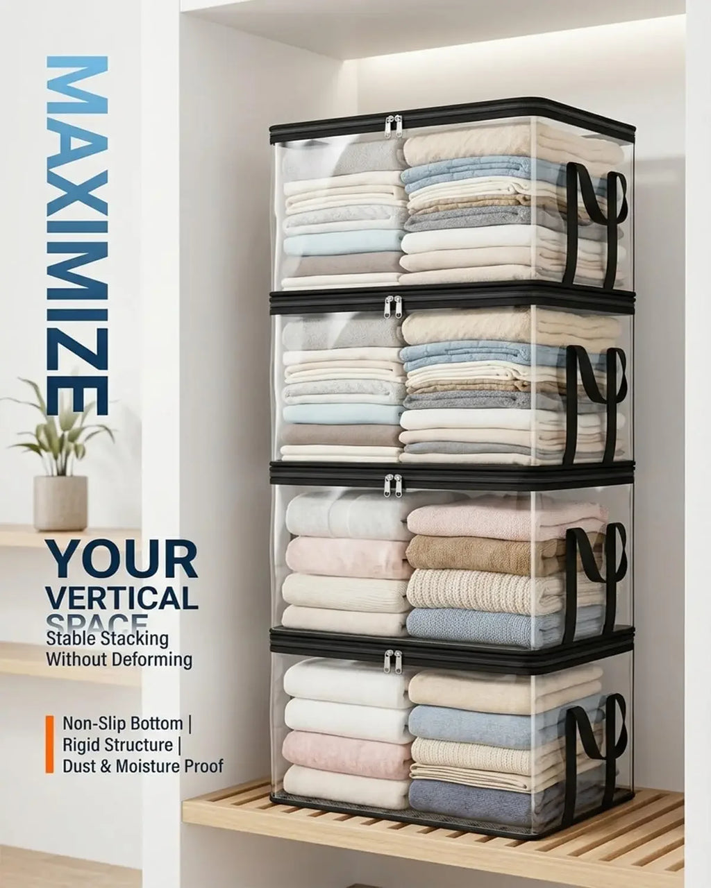 Clear Storage Box for Home Organization