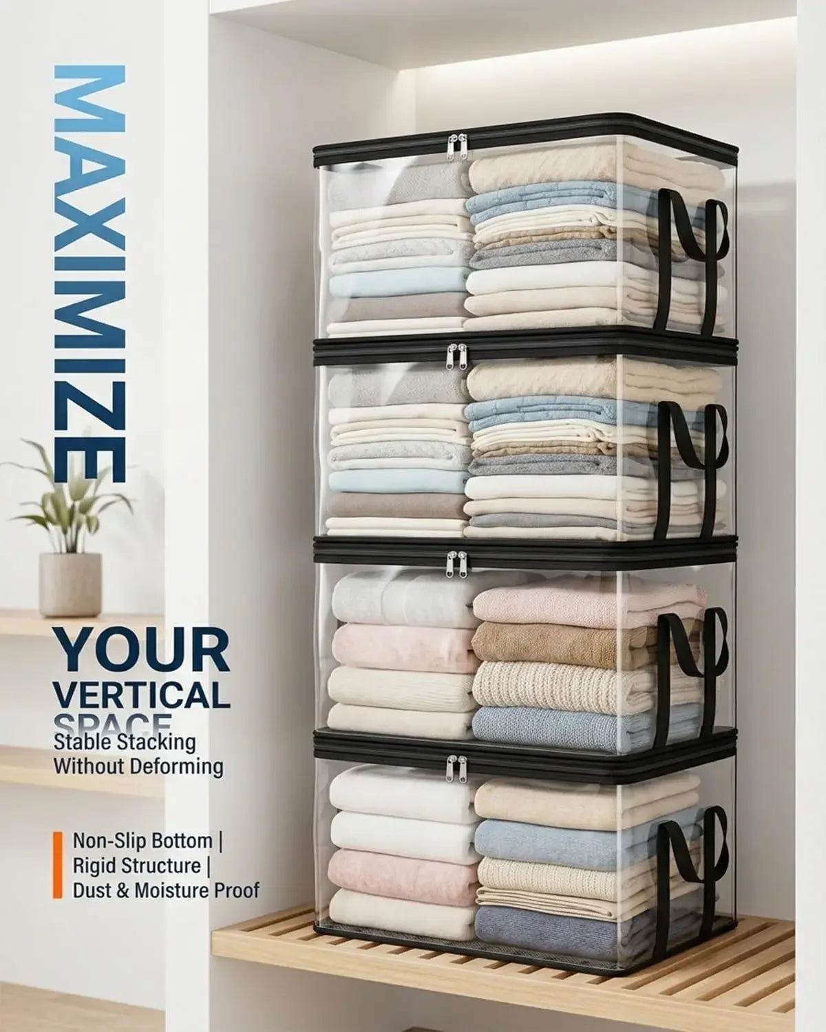 Clear Storage Box for Home Organization