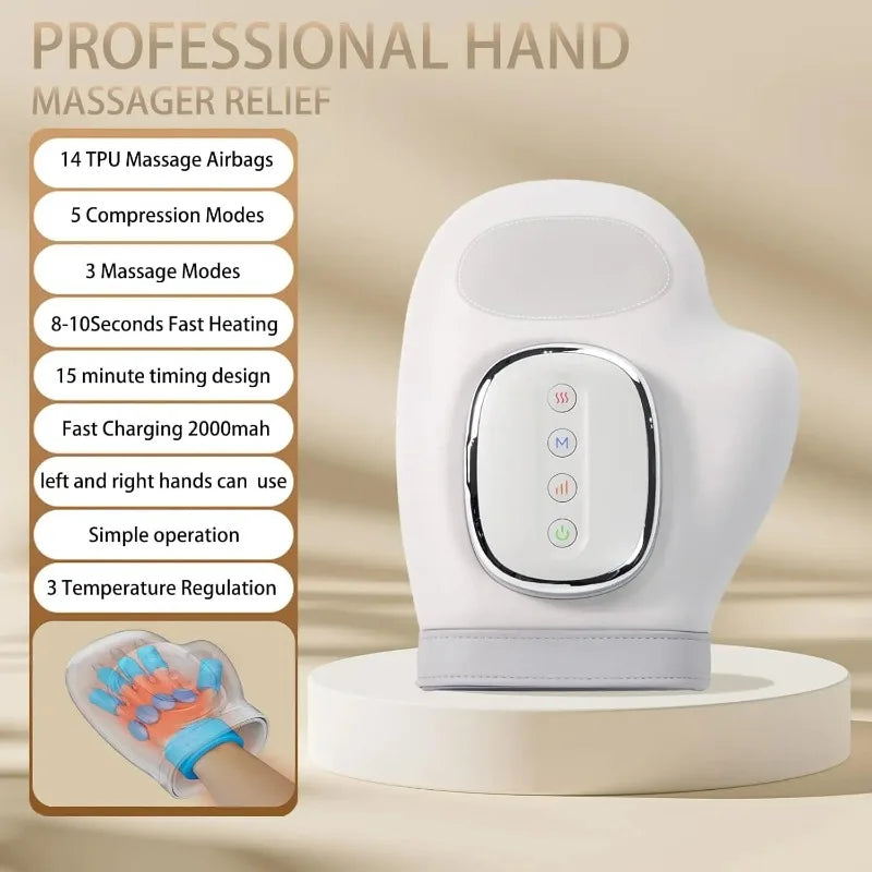 Heated Hand Massager with Compression