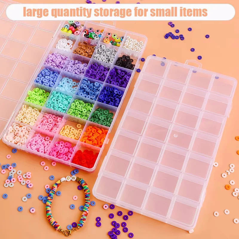 28-Compartment Bead & Jewelry Organizer Box