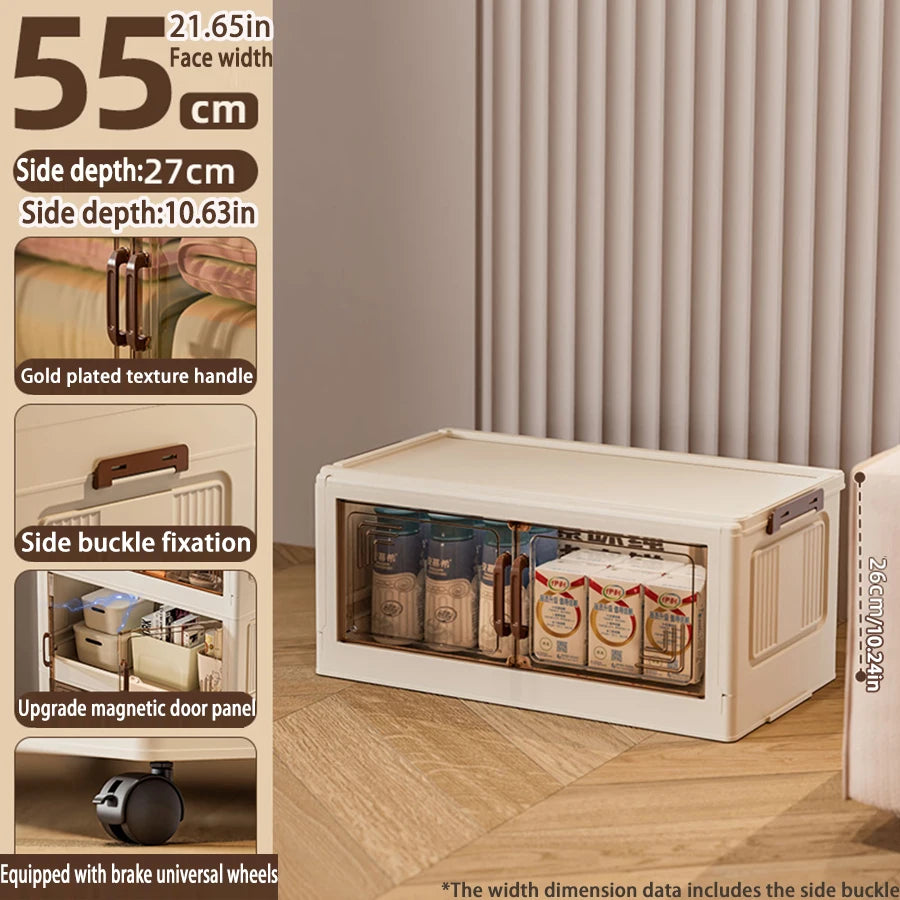 Foldable Multifunction Storage Cabinet with Large Capacity