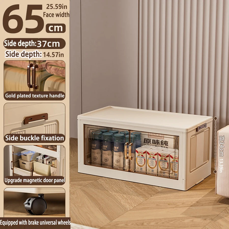 Foldable Multifunction Storage Cabinet with Large Capacity