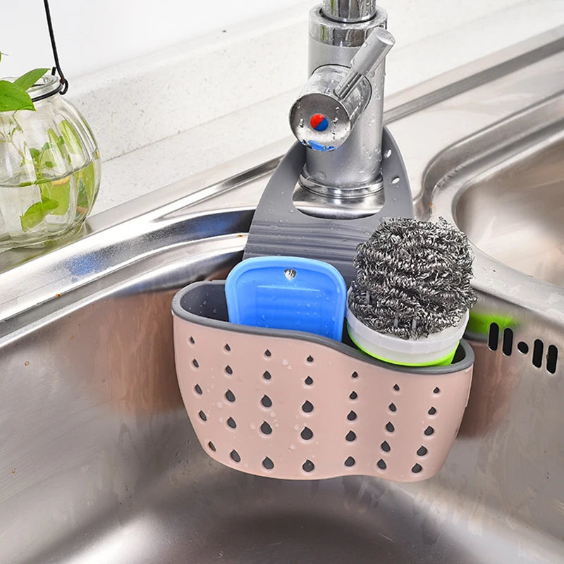 Adjustable Kitchen Sink Drain Basket Holder