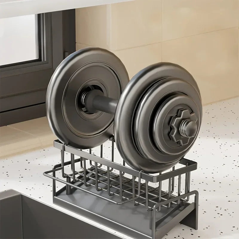 Drill-Free Kitchen Sink Organizer Rack
