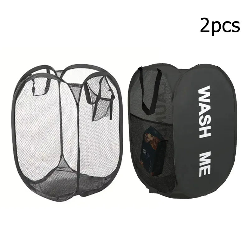 Mesh Laundry Hamper for Home Use