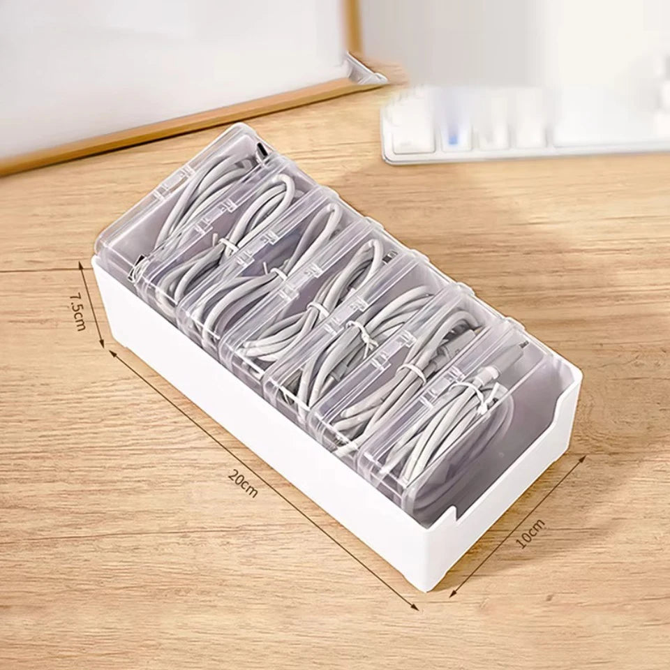 Desk Cable Organizer & Storage Box Set