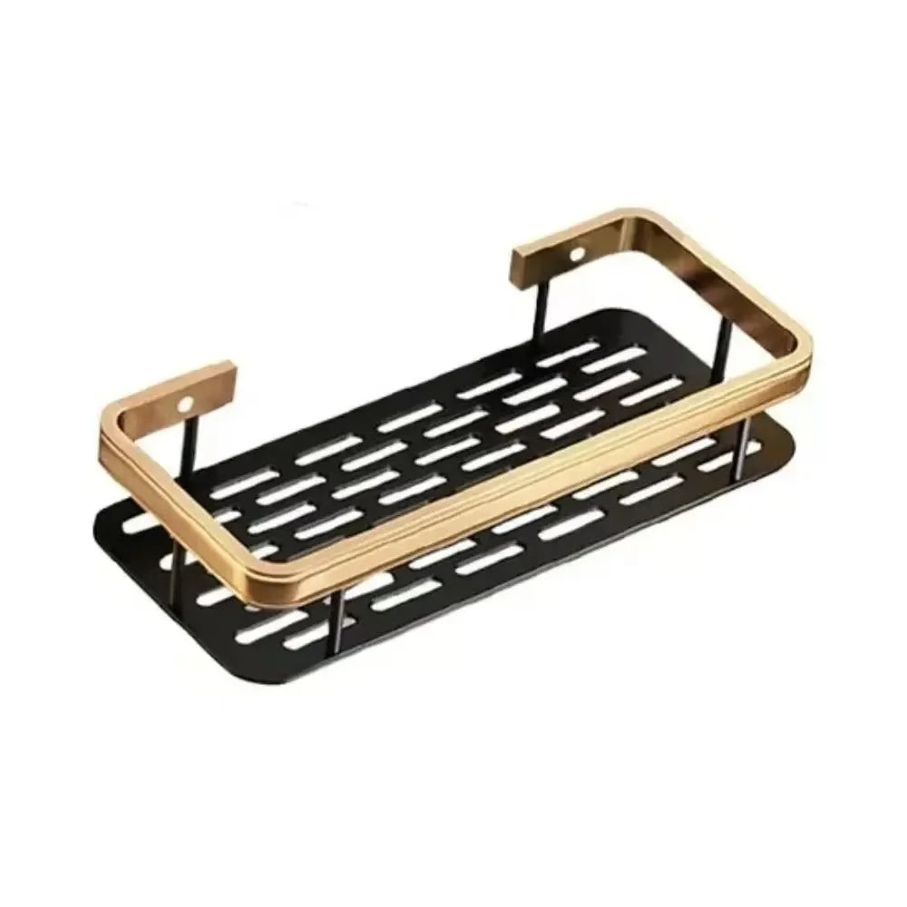 No-Drill Wall Mounted Bathroom Shelf