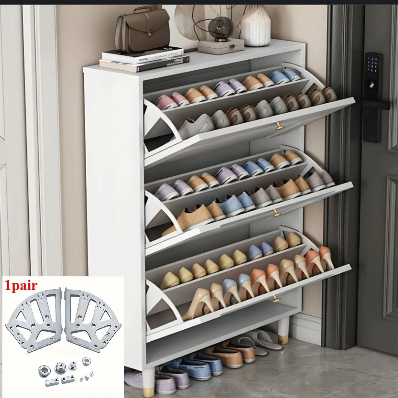 3-Tier Foldable Shoe Rack