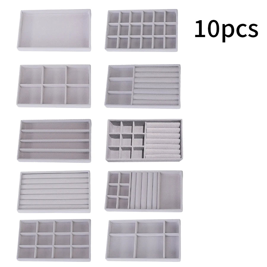 Flocking Jewelry Storage Tray