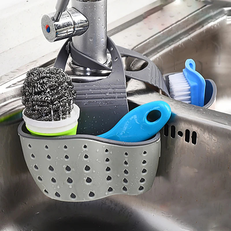 Adjustable Kitchen Sink Drain Basket Holder