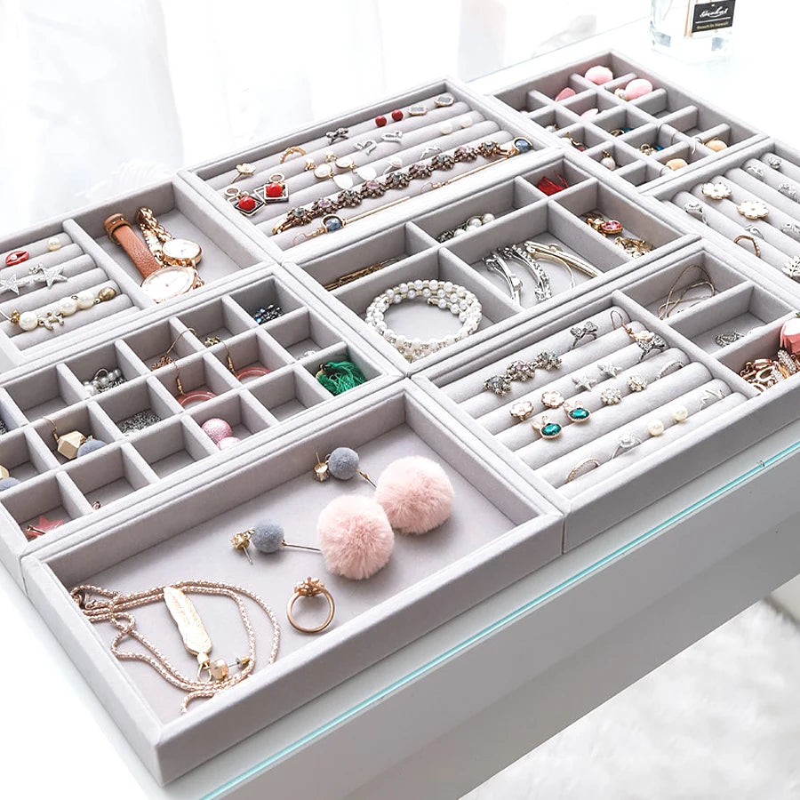 Flocking Jewelry Storage Tray