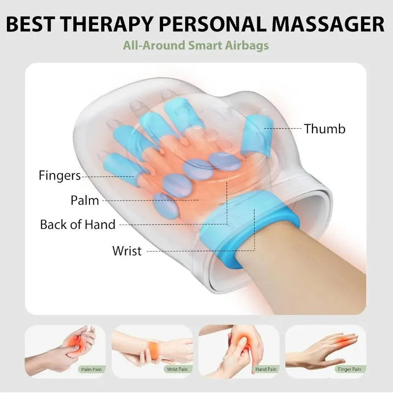 Heated Hand Massager with Compression