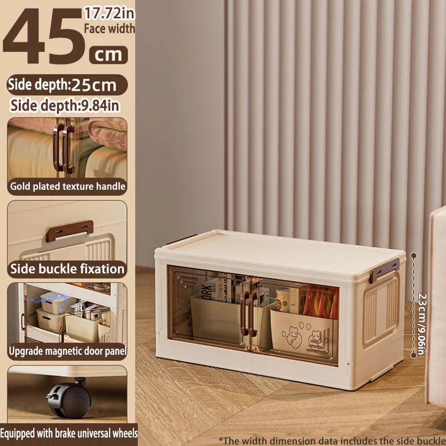 Foldable Multifunction Storage Cabinet with Large Capacity