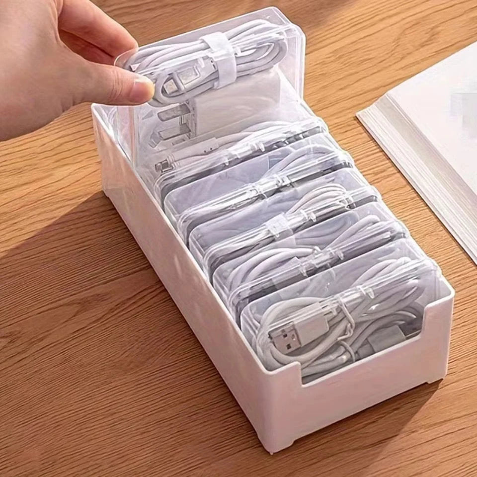 Desk Cable Organizer & Storage Box Set