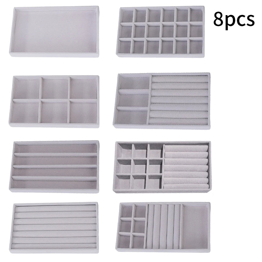 Flocking Jewelry Storage Tray