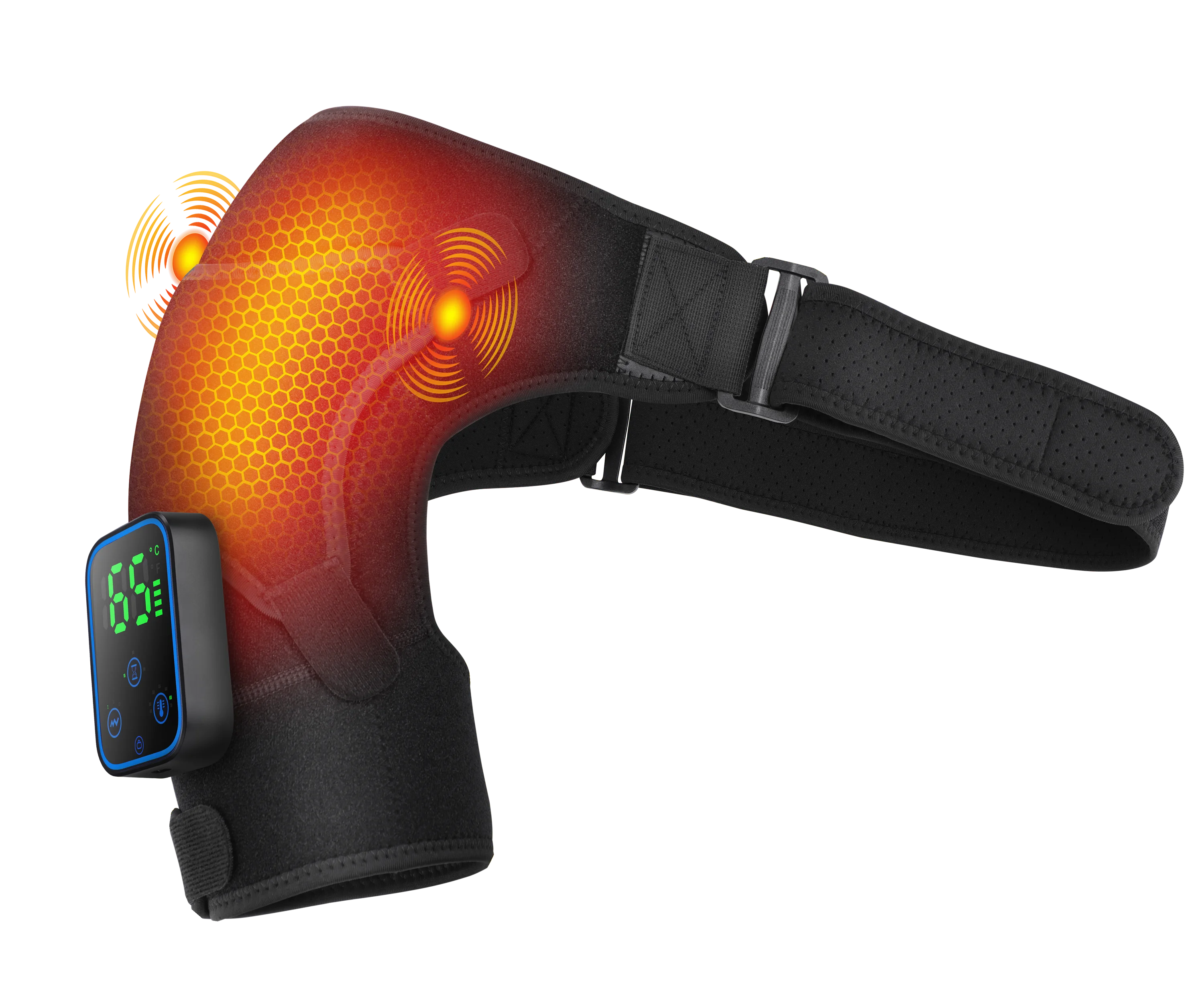 Heated Shoulder Massager with App Control
